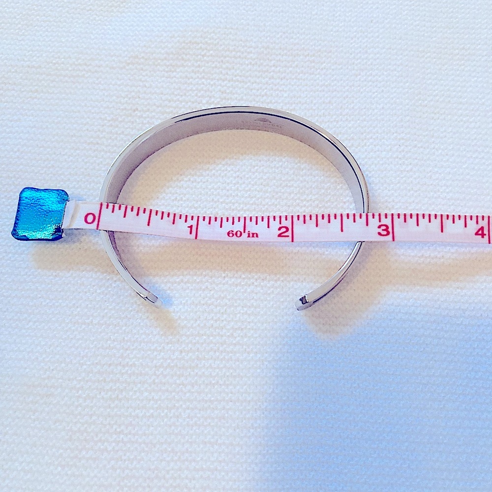 Silver Cuff Bracelet In Arabic Letters - Picture 6 of 7